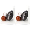 Resin Bookend Football Basketball Book Stopper Heavy Duty Bookend Modern