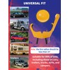 Punmew Trailer Wheel Lock 2 Pack Heavy-Duty Adjustable Anti-Theft Trailer