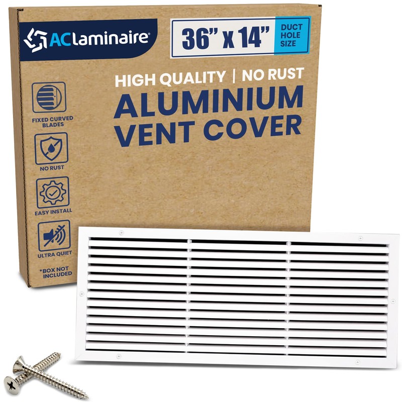 36x14 Inch (Duct Opening) Air Return Vent Cover Decorative –