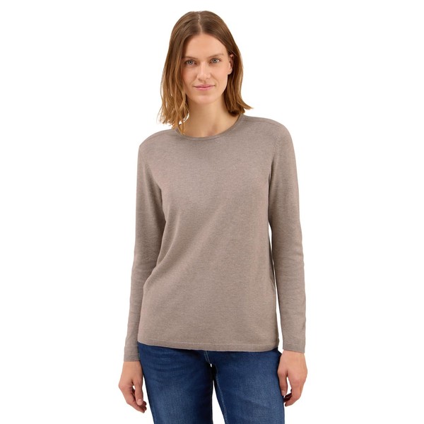 Cecil Women's Basic Pullover, Toffee Cream Melange, XL