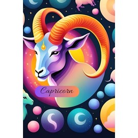 Capricorn: Journal ,notebook 6 x 9 in size , for self exploration and mindfulness