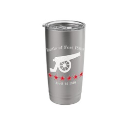 Battle of Fort Pillow Civil Battles War Cannon Reenactor Stainless Steel Insulated Tumbler
