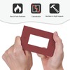 Wmhusu Outlet Covers Burgundy Red 1 Gang Wall Plate Single
