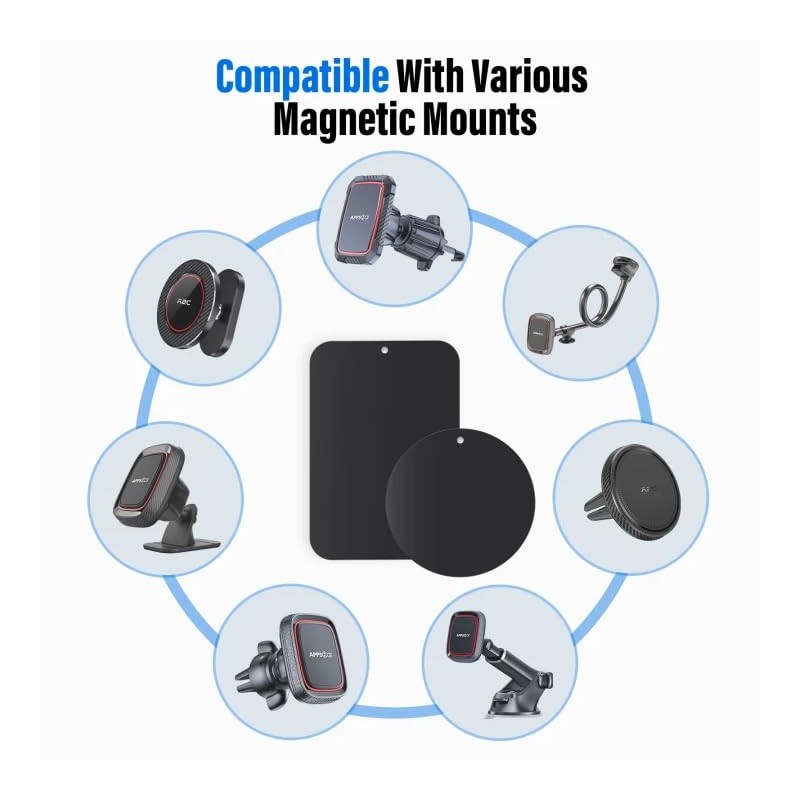 APPS2Car Piastre metalliche per supporto magnetico per telefono, dischi metallici