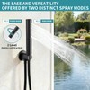 Shower Faucet Set,10-Inch Round Rainfall Showerhead with Dual-Function Handheld Spray,Brass