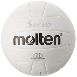 Molten Volleyball Soft Serve Lightweight No. 4 Ball, White EV4W