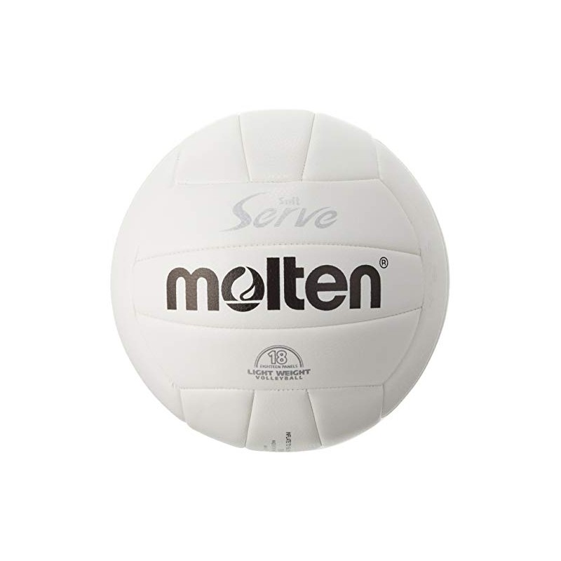 Molten Volleyball Soft Serve Lightweight No. 4 Ball, White EV4W