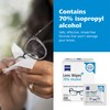 ZEISS Pre-Moistened Lens Cleaning Wipes with 70% Alcohol, 250 Count