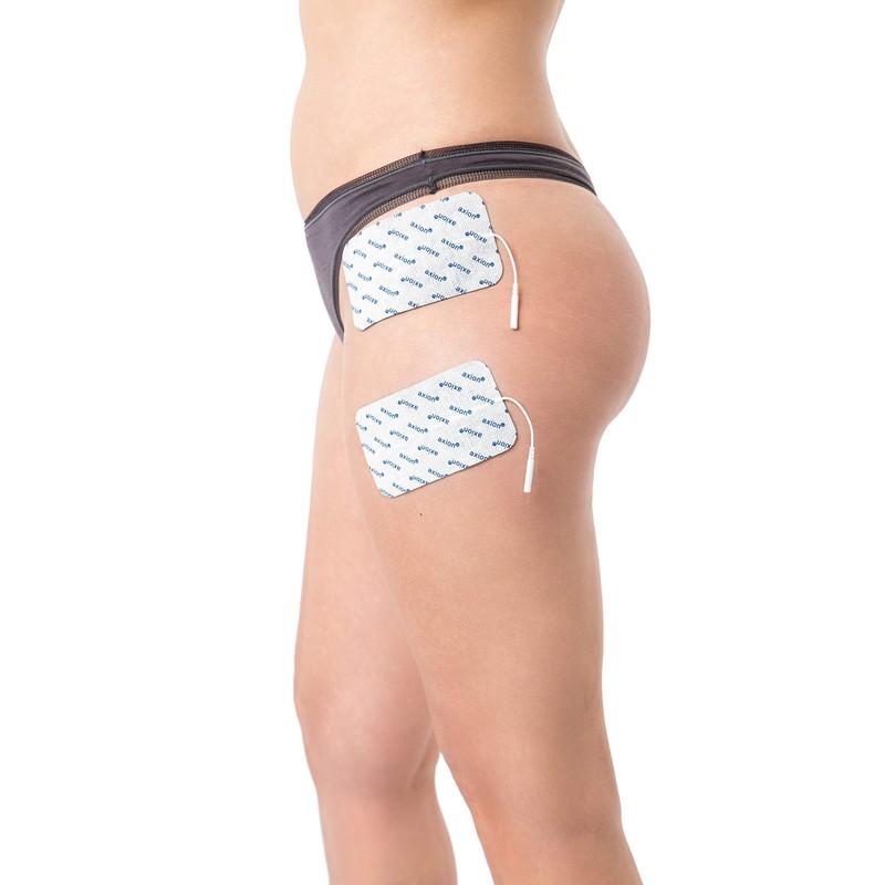 4 Extra Big Electrode-Pads for EMS-electrodstimulation Against Cellulite - axion