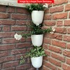 ORIMERC 2 Pack Corner Wall Mounted Hanging Planter Vertical Self