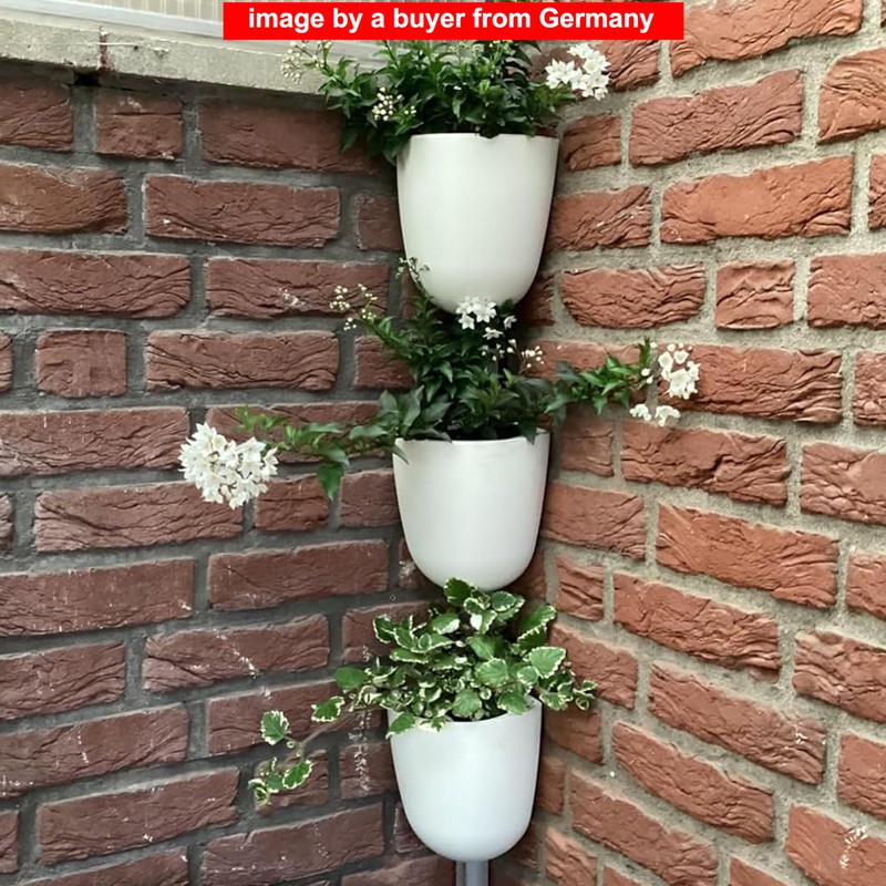 ORIMERC 2 Pack Corner Wall Mounted Hanging Planter Vertical Self