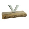 17th Anniversary Rustic Metal Heart Decoration – Free Standing Aluminium