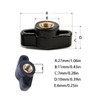 10PCS 1/4" Wing Knobs Through Hole T Knobs Hand Screw