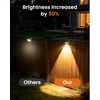 JOFIOS Fence Lights Solar Powered 12 Pack, 3000/4000/6000K 3 Modes,
