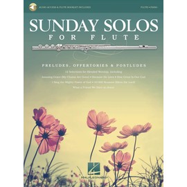 Hal Leonard Sunday Solos for Flute Instrumental Folio Series Softcover Audio Online