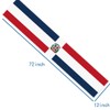 NOVDEK Dominican Table Runner,Dominican Flag Tablecloth,Durable 150D Kitchen Dining Decor,Home