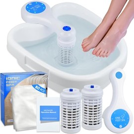 Máquina de desintoxicación para baño de pies iónico 3.0, spa de pies iónico para desintoxicación en casa con unidad de control de arranque y parada automáticos, 2 potentes conjuntos de sensore