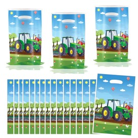 Farm Tractor Party Favor Bags 30PCS Tractor Gift Bags Farm Tractor Themed Party for Birthday Party Supplies Decorations
