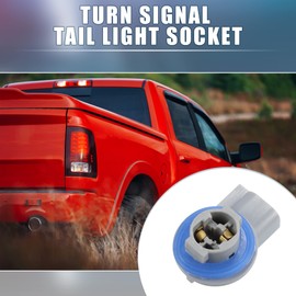 X AUTOHAUX License Plate Light Socket Wiring Harness Plug Connectors Holder for Dodge for Ram 1500 2500 3500 2003-2018 (Set of 2)