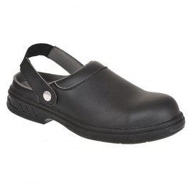 Portwest Steelite Safety Clog, Black, Size 41
