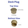 ALLSAFE Pool Fence Deck Sleeves & Hole Caps - Tan