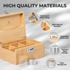 GLENCREAG Stash Box with Rolling Tray, Smell Proof Large Bamboo