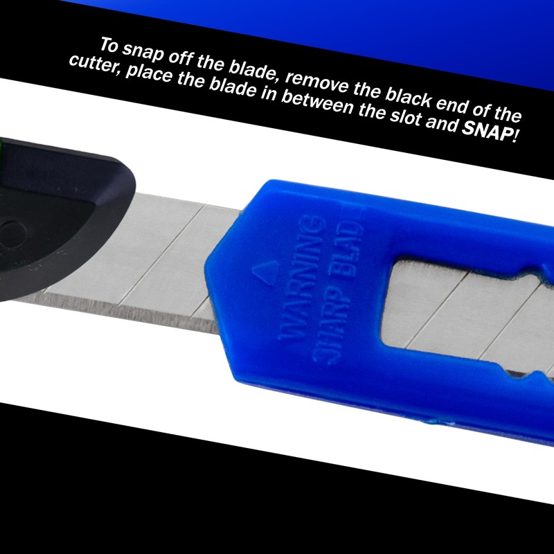 500 Bulk Blue Utility Knife Box Cutters Heavy Duty Industrial