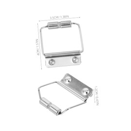 iplusmile 20pcs Rectangle Slide Buckle for Metal Opening Heavy Duty Locking Mountaineering Buckle Stainless Steel Tension Locks Secure Clasp Latch for Home Outdoor Use