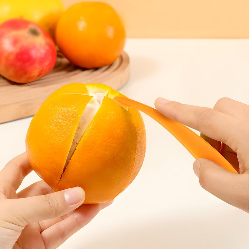 2 Pcs Orange Peeler, Citrus Opening Tool, Simple Long Handled