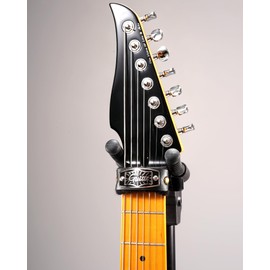 GUITTO Guitar String Mute Dampener, Fretboard Muting Wraps with Built-in Pick Holder for Electric Acoustic Guitar Bass, Adjustable Neck Wrap String Muters for Recording and Tapping GGF-03 Black