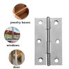 Piutouyar 12 Pack Butt Hinge 2.5 Inch Mini Hinges 304
