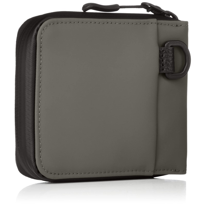 Prairie Active Outdoor Zipper Waterproof Bi-fold Wallet, gray