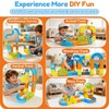 Electric Train Set for Kids Ages 3-8, 208Pcs 3D Flexible