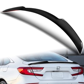HYPERSPEED Real Carbon Fiber Trunk Spoiler Wing Lip kit Rear Lip kit Fit for 2018 2019 2020 2021 2023 Honda Accord, Car Mods Exterior Accessories, Automotive Body Kit Replacement Parts Assembly