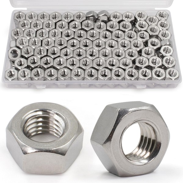 ZQZ ZQZ 1/4"-20 Hex Nuts,130 Pack 304 (A2-70) Stainless Steel
