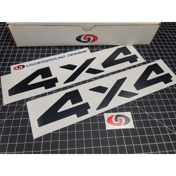 4x4 Decals (2pk) Tailgate Bedside Fender Stickers Fits 1993-2002 Ram