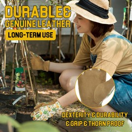 AIGEVTURE Womens Work Gloves Gardening Gloves Working Grip Glove for Yardwork Gardening Gloves Khaki