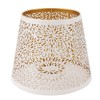 Lamp Shade E27 E26 White Carved Flower Pattern Iron Modern