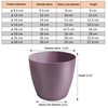 TULMERO Matte Flower Pot, Plastic Planter, Decorative Pot for Large