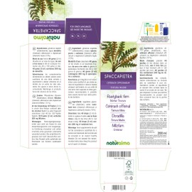 Spleen Fern (Ceterach officinarum or Asplenium ceterach) Leaves Alcohol-Free Mother Tincture Naturalma Liquid Extract Drops 200 ml Dietary Supplement Vegan