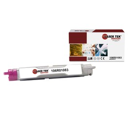 Laser Tek Services Compatible Toner Cartridge Replacement for Xerox 6300 106R01083 Works with Xerox Phaser 6300 Printers (1 Pack, Magenta) - 7,000 Pages