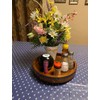 Acacia Wood Lazy Susan - 10 Inch Decorative Turntable for