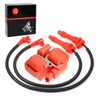 Moto1988 Ignition coil & Spark plug Wire Cap Compatible with