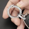 HappyHome Keychain, Key Ring, Sparkle, Rhinestones, Keys, Bag, Bicycle, Smartphone,