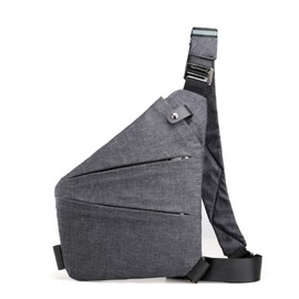 Gipfelfreund Anti-Theft Bag, Anti-Theft Shoulder Bag, Women's Shoulder Bag, Chest Bag, Men's Safety Bag, Travel Bag for Men and Women, gray