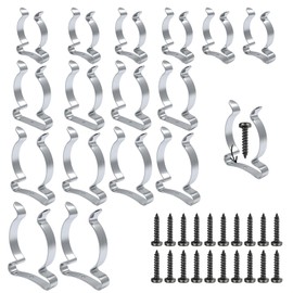 LTMMC 16 Pcs Heavy Duty Spring Clips TerryClips, 13mm/15mm/19mm/25mm Metal Tool Storage Clips for Pipes, Steel Garage & Shed Organizer, Wall Mounted Tool Holder Clips