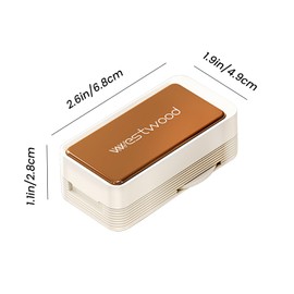 Jkooewm Pill Cutter for All Sized Pills - Portable Pill Splitter with Storage Box - Adjustable Clamp for Small/Large Pills - BPA-Free (Travel-Friendly) (White)