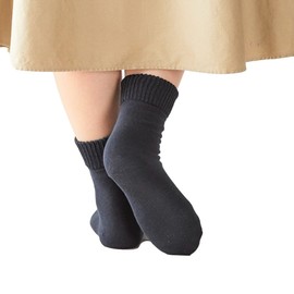[NEW] Sun Knit Slippery Socks, Smooth Toe Base Area, Heel Slippery, Sole Exfoliating, 9.1 - 9.8 inches (23 - 25 cm), 720 NEW, Black