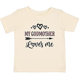 inktastic My Godmother Loves Me Girls Baby T-Shirt 18 Months Natural 325e7