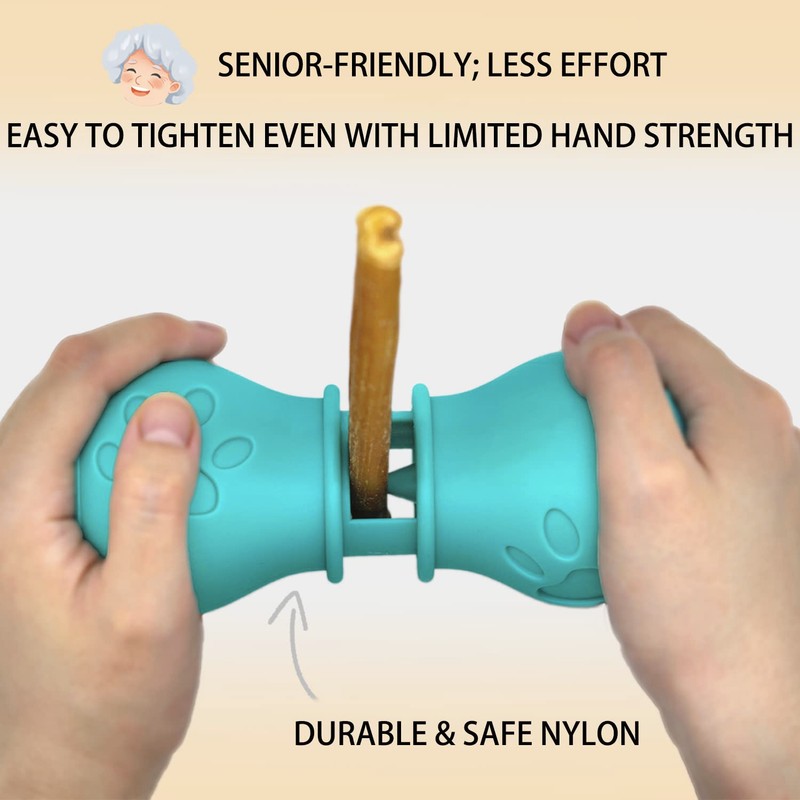 BoniVet Bully Stick Holder for Dogs, Chew Holder, Prevent Choking